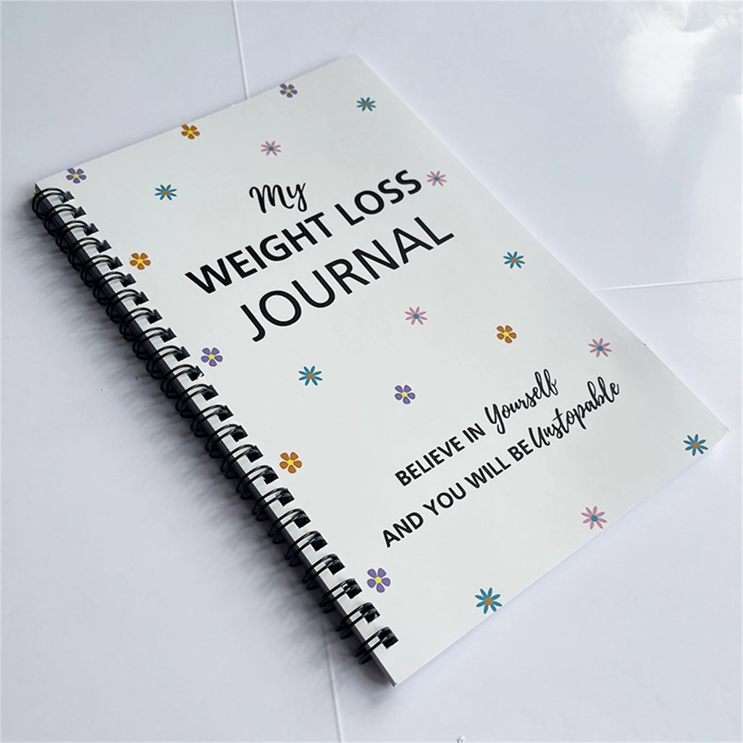 Weight Loss Journal for Women & Men Fitness Planner Diet Tracker Notebook for Home School Office Business