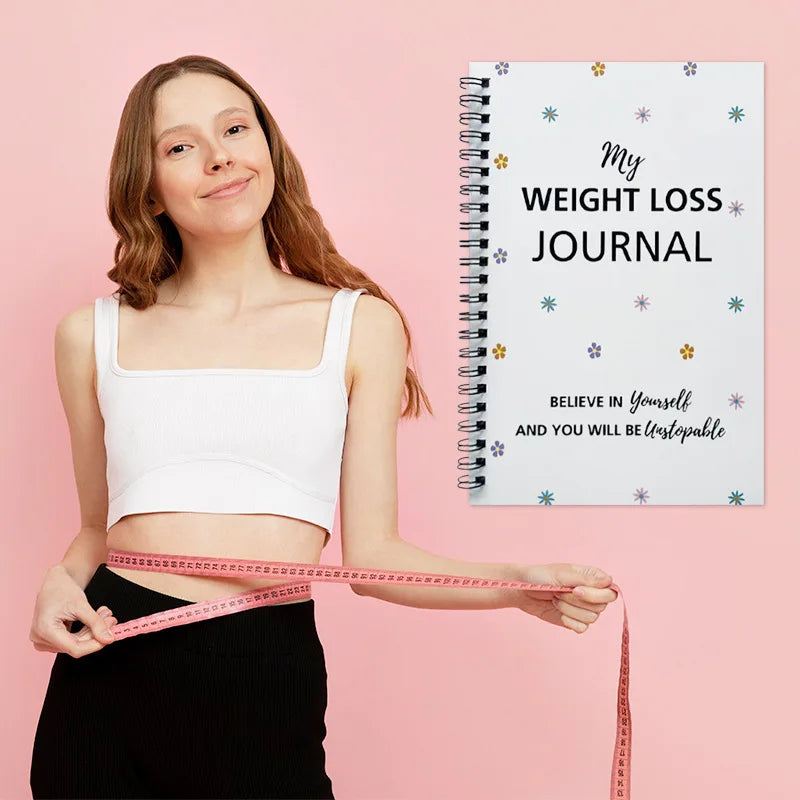 Bview Art Weight Loss Planner & Journal - Fitness Diet Tracker Notebook for Goal Setting, Healthy Lifestyle Organizer