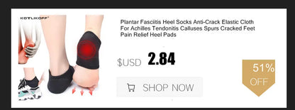 Silicon Gel Insoles Foot Care For Plantar Fasciitis Heel Spur Running Sport Insoles Shock Absorption Pads Arch Orthopedic Insole