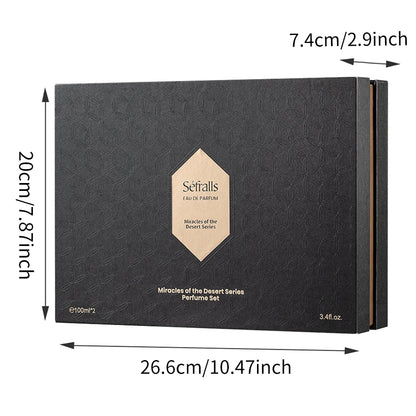 Séfralls Miracles 100ml*2pcs Long Lasting Pheromone Fragrance Perfume Cologne for Men and Women Light Cologne Fragrance