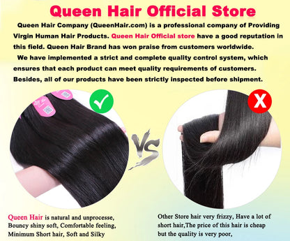 Queen Hair Raw Hair Body Wave 100% Human Hair Unprocessed Raw Hair Bundles Weave Extensions Brazilian Hair Natural Color