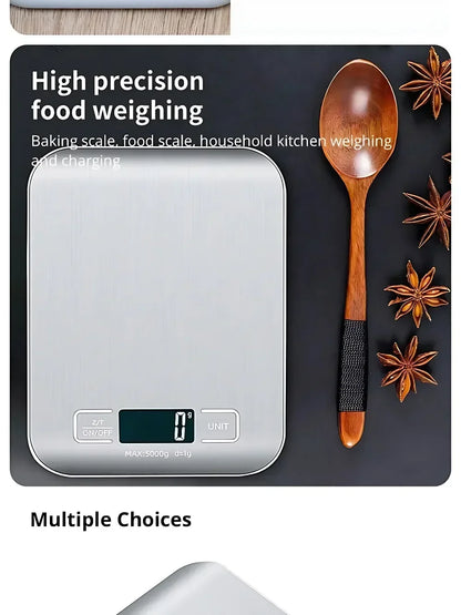 5/1kg Household Kitchen Diet Scales Measuring Tool Slim LCD Digital Electronic Weighing Scale Scale Electronic Food Scales New