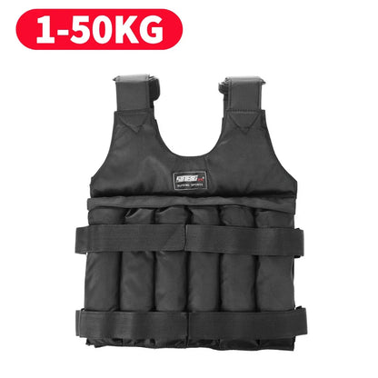 3/15/35kg Weight Vest Adjustable Workout Weight Jacket Weighted Exercise Vest for Boxing Training Workout Running Fitness