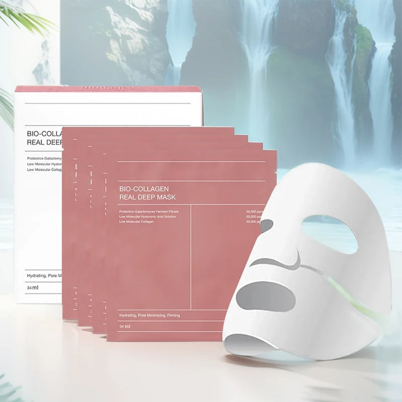 Collagen Mask Korean Facial Care Longlasting Deep Moisturizing Firming Smooth Skin Brightening Gentle Moisturizing Hydrogel Mask