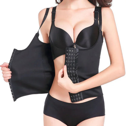 Women Waist Trainer Vest Slimming Corset  Weight Loss Body Shaper Sauna Suit Compression Shirt Belly Girdle Tops Shapewear Strap