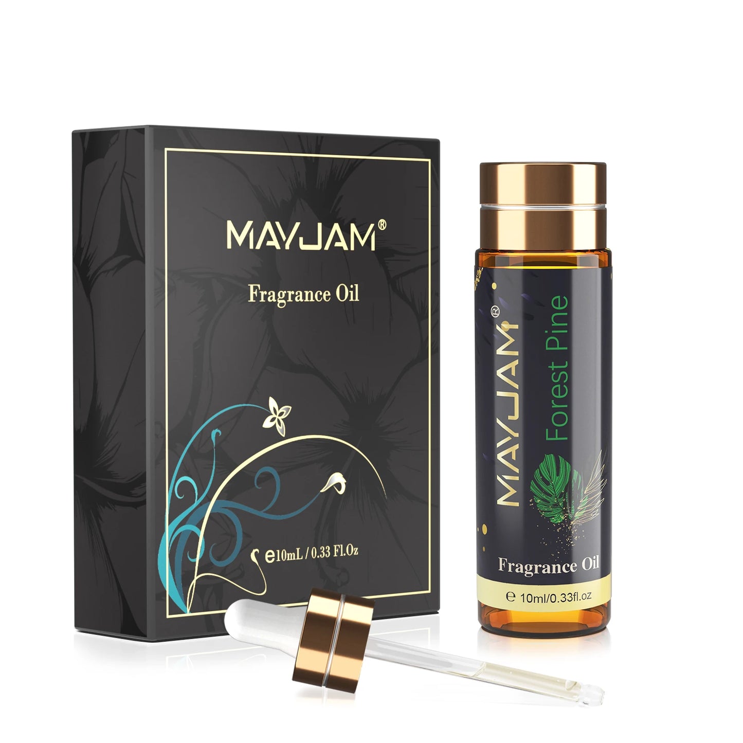 MAYJAM Men's Essential Oil Classic Cologne Sweet Tobacco Bay Rum Forest Pine Bamboo Rain Fragrance Long-lasting Scents