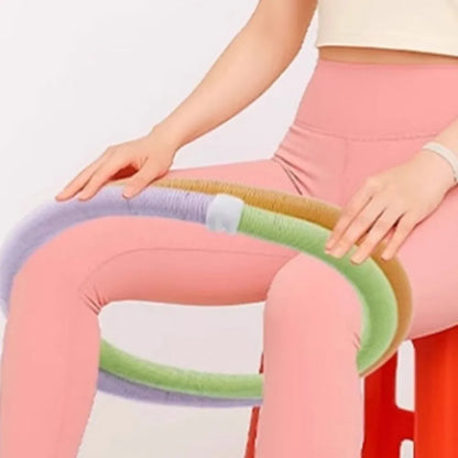 Soft Spring Sports Hoop Waist Trainer Slient Slimming Belly Weight Loss Circle Foldable Without Harm Weighted Exercise Hoops