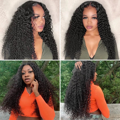Deep Wave 4 Bundles Deal 12A Brazilian Virgin Human Hair 100% Unprocessed Water Wave Curly Human Hair Extensions Loose Deep Wave