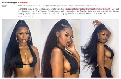 Ishow Kinky Straight Bundles Brazilian Yaki Straight Hair Bundles For Women 1/3/4pcs Human Hair Bundles Remy Hair Extension