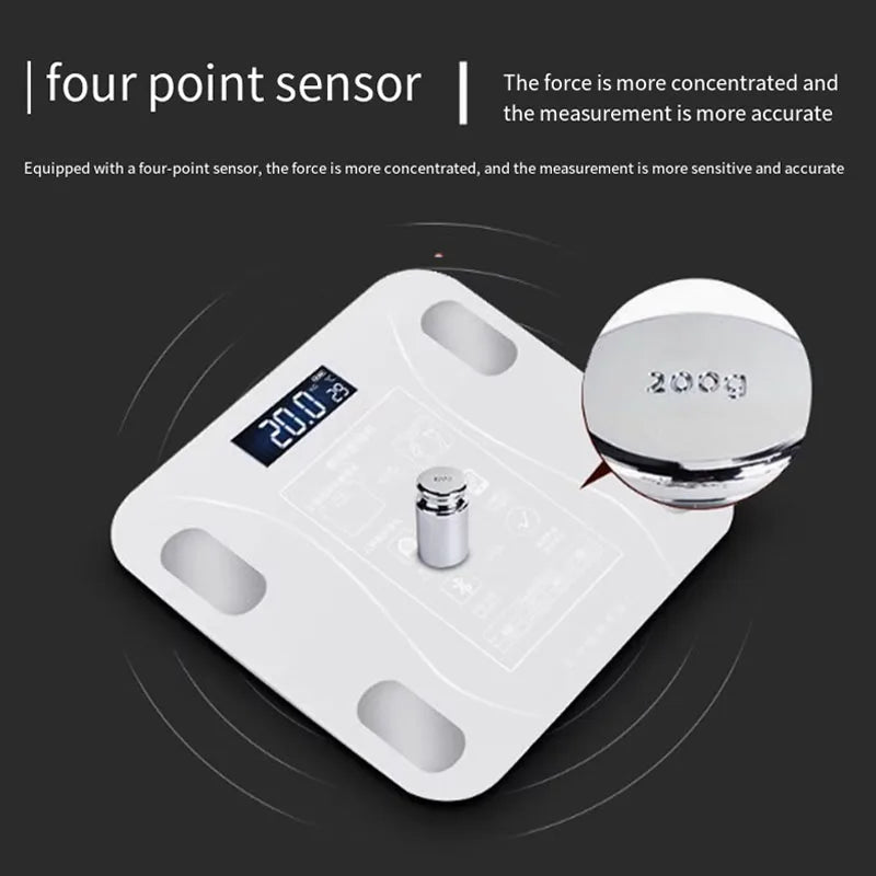Weight scale electronic weighing smart body fat scale household precision charging small durable weight loss weighing scale