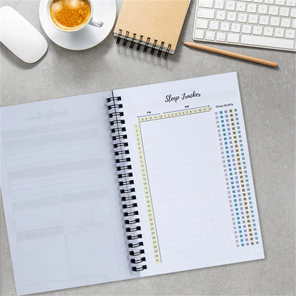Weight Loss Journal for Women & Men Fitness Planner Diet Tracker Notebook for Home School Office Business