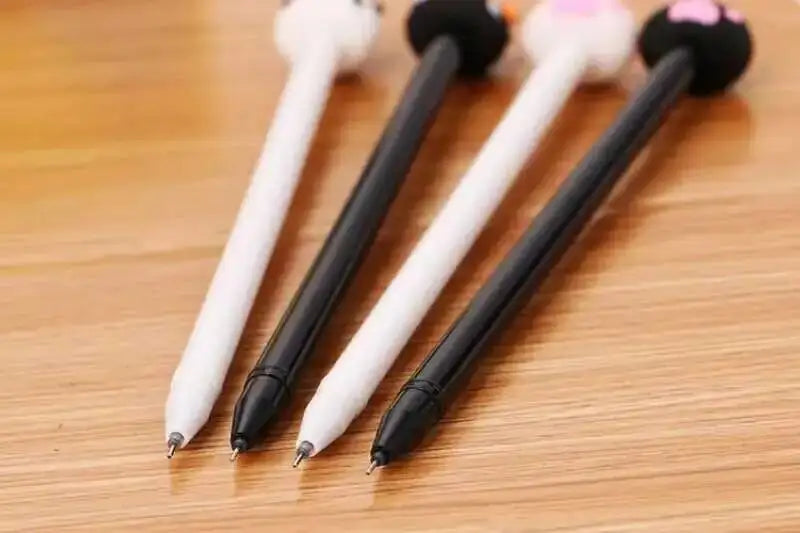 1 Pcs Lytwtw's Cartoon Cat Claw Paw Kawaii Cute School Supply Office Stationery Gel Pen Handles Creative sweet black cat lovely
