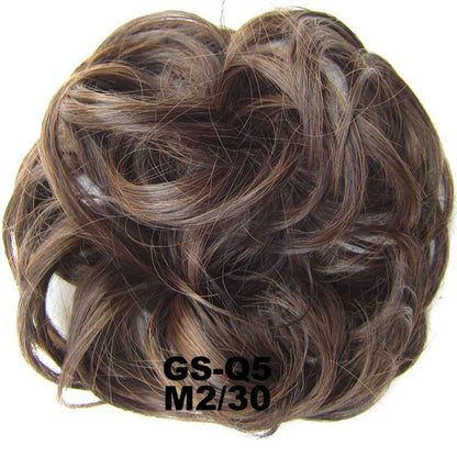 Jeedou Messy Bun Chignon Donut Hair Pad Elastic Hair Rope Rubber Band Synthetic Hairpiece Hair Accessories for Women