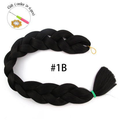 Super Long 165G 200cm Hair Synthetic Jumbo Braiding Hair Extension Heat Resistant Fiber African Ombre Jumbo Braid Hair Women