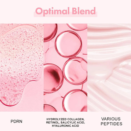 Collagen Peptide Facial Serum Targets Dull Skin Boosts Skin Elasticity Stimulates Skin Renewal Repair Salmon PDRN KOREAN Product