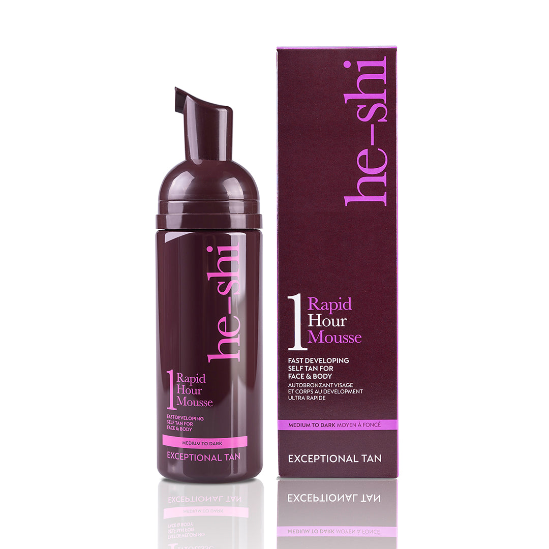 He-Shi Rapid 1 Hour Mousse  - Medium to Dark Self Tan - Quick Dry