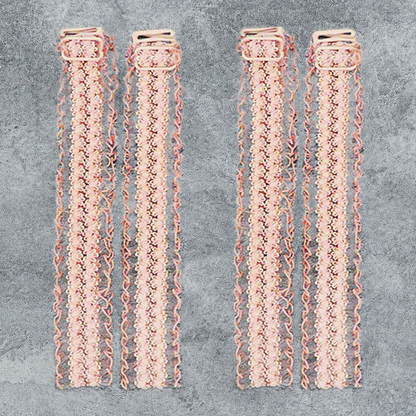 Flo Invisible Shoulder Lace Adjustable Bra Strap One Pair, Pink