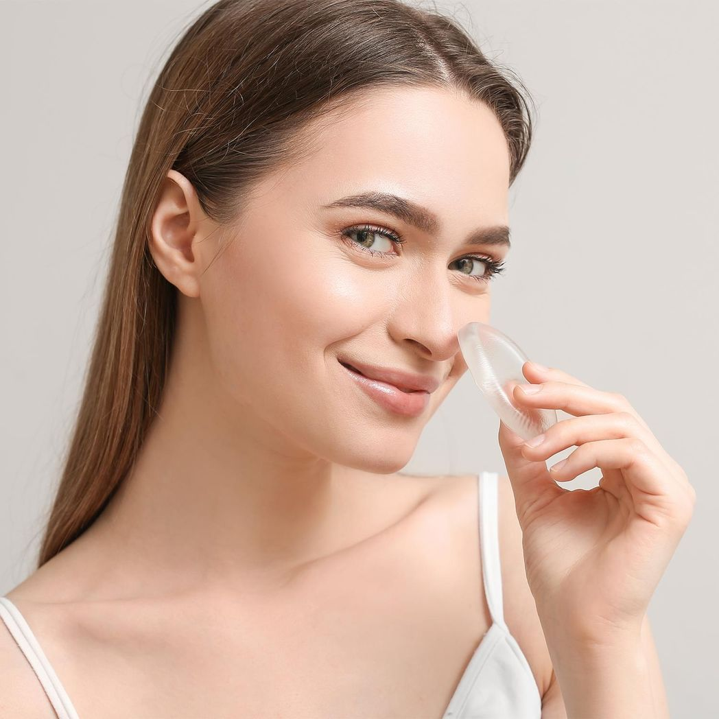 Silicone Clear Make-Up Sponge