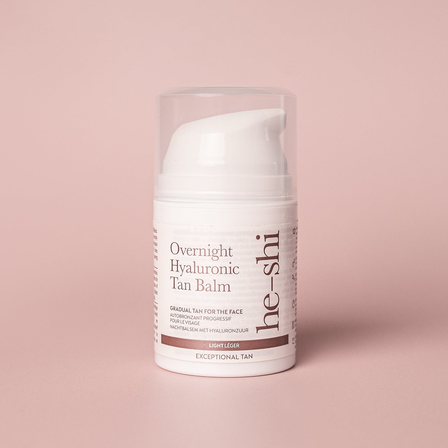 He-Shi Overnight Hyaluronic Self Tan Balm 50ml - Relaxing Facial Night Tan