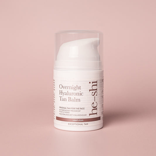 He-Shi Overnight Hyaluronic Self Tan Balm 50ml - Relaxing Facial Night Tan