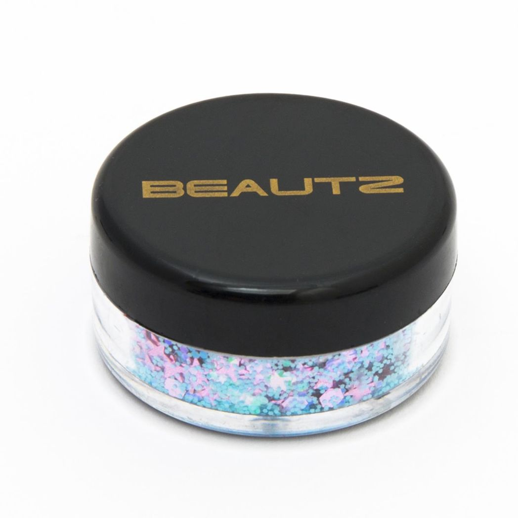 Beautz Chunky Glitter Available in 5 Varieties 10ml pot with 5g of Cosmetic Glit[Unicorn]