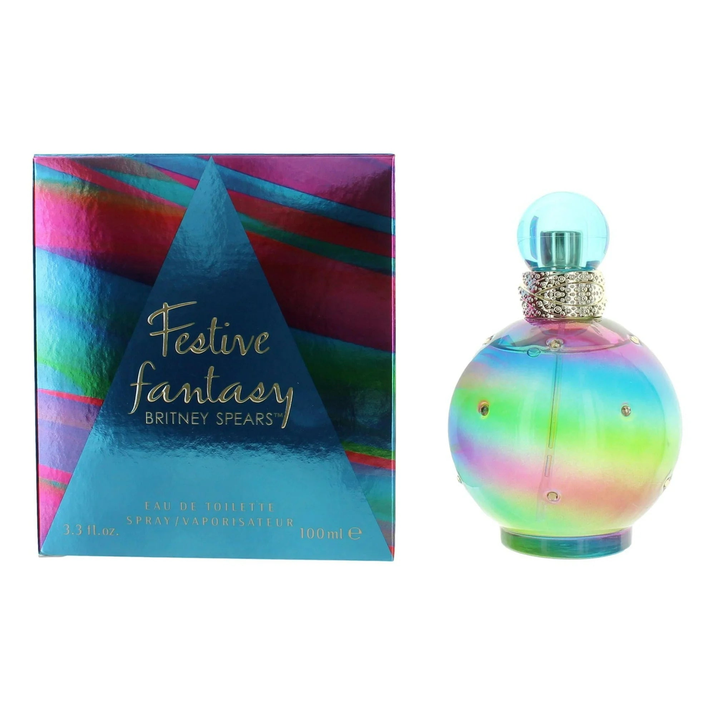 Britney Spears Festive Fantasy Eau de Toilette 100ml – Sparkling Holiday Glow